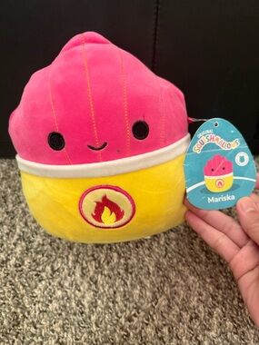 Squishmallows Mariska Plush - Pink and Yellow Two-Tone